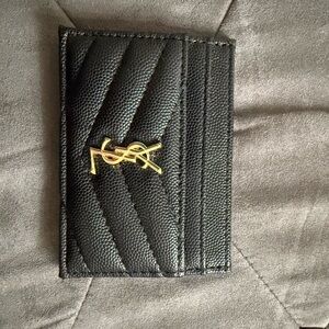 YSL DUPE Black Card Holder